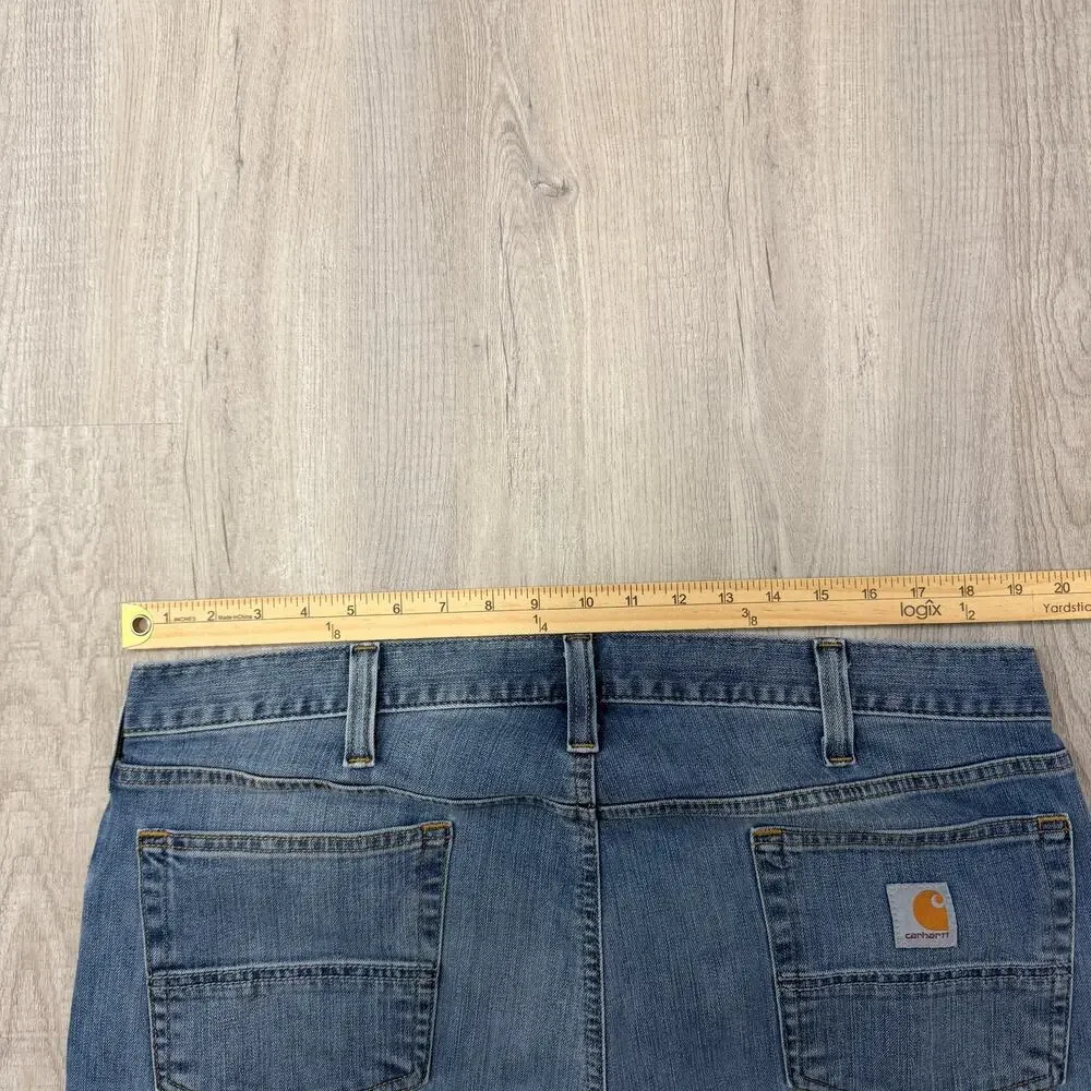 Carhartt Rugged Flex Jeans Men's 38x30 Blue Denim Workwear Work Stretch Outdoors